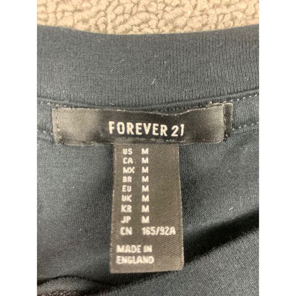 River Island‎ Forever 21 M Black Crystal Lake Illinois Tour Rock Graphic T-Shirt - Picture 3 of 8